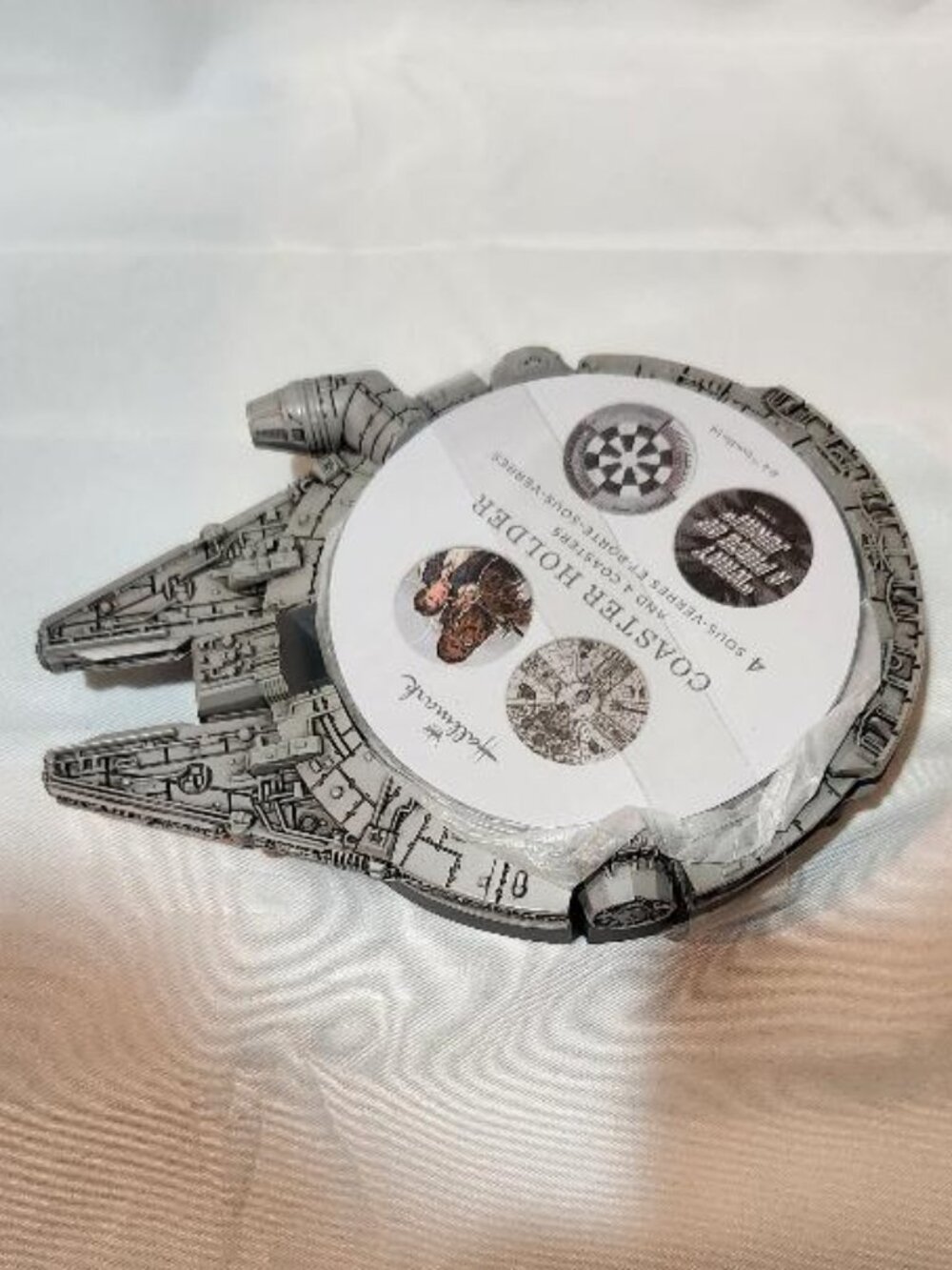 Hallmark Star Wars Millennium Falcon Sculpted Coaster Holder